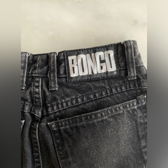 Vintage BONGO by Gene Montesano Black High Waisted Tapered Jeans Size 7 - Picture 5 of 11